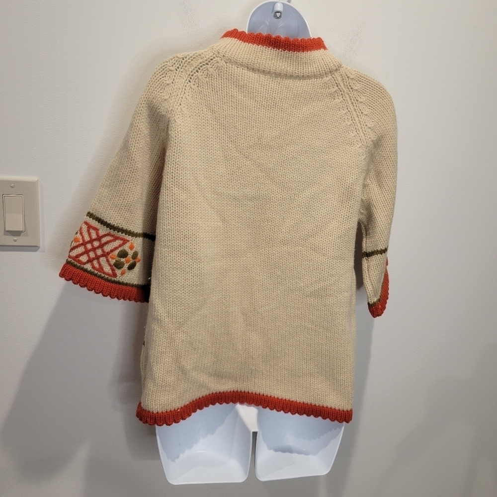 Vintage Tarnie Size M Wool Boho Pattern Sweater Small Flaw View 5